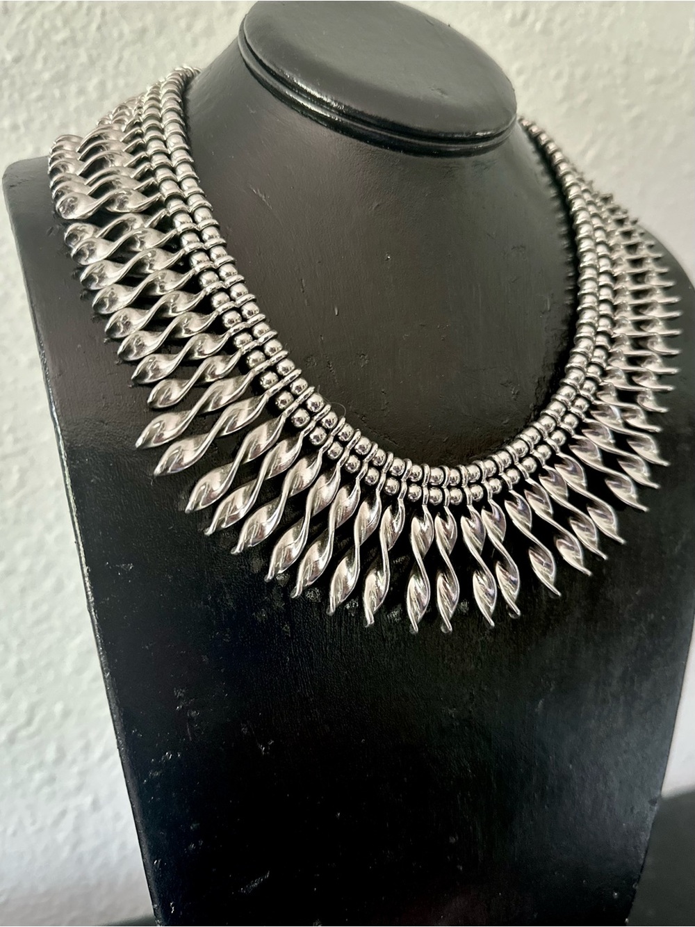 TribalCore Silver Collar Necklace - Statement Women’s Jewelry